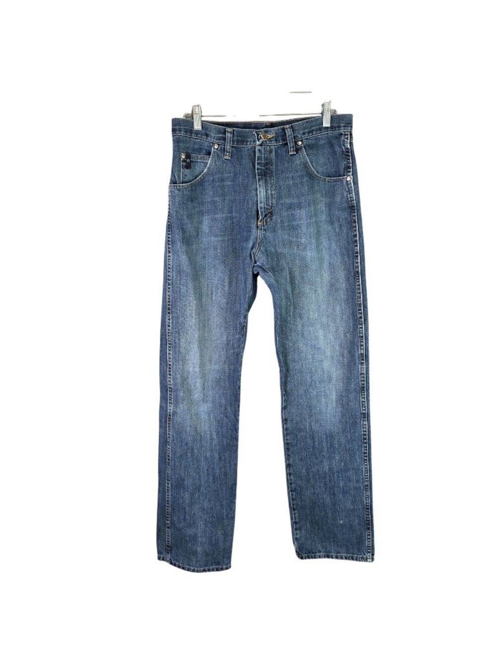 Mens Wrangler 20X Style 23 Relaxed Fit Straight Leg Blue Denim Jeans Size 32X36
